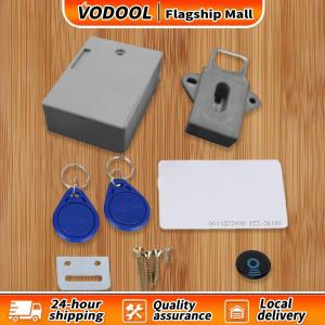 【Free Shipping】 High-Tech Digital Lock with RFID IC Card for Cabinets and Home Furniture Secure Smart Lock in Satin Black
