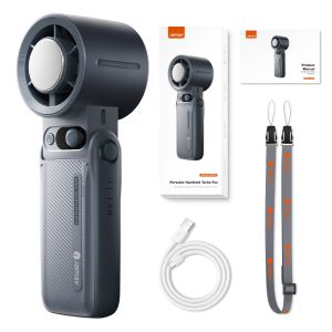 JAMAY Turbo Ice Cooling Handheld Fan 8000mAh Rechargeable 199-Speed Portable Foldable Fan F5PRO