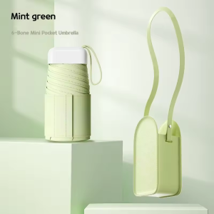 Mini Umbrella with UV protection Ultra-light sun and rain POCKET fibrella with gift box