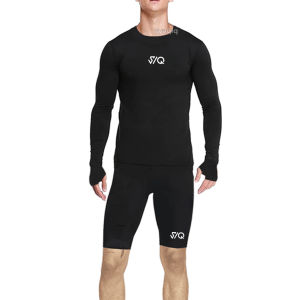 Paket Setelan Olahraga 2 in 1 Manset Baselayer Lengan Panjang Celana Short Pendek Daleman Lari