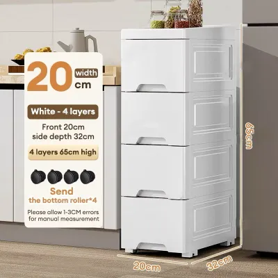 Drawer Cabinet Furniture Cabinet Clothes Storage Cabinet Locker Cabinet 15cm Wide Kitchen Gap Plastic Storage With Wheels Bathroom Organizer Storage Cabinet Wardrobe Clothes Organizer cabinet for clothes Medicine Storage Organizer#cd022