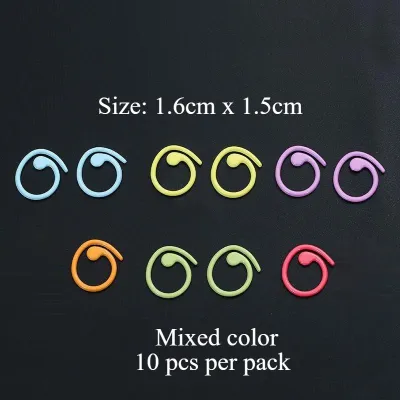 Metal Stitch Marker/ Sweater Stitch Marker/ Wool Knitting Tool / Stitch Ring/ 彩色金属记号扣/ 毛衣记号扣