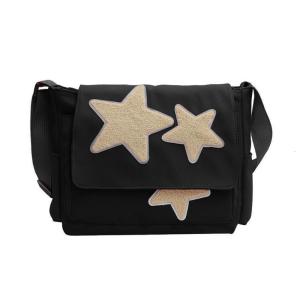 Túi thời trang túi sách Túi đeo vai với họa tiết ngôi sao Túi đeo chéo cho cô gái tuổi teen đa năng túi Messenger sức chứa lớn