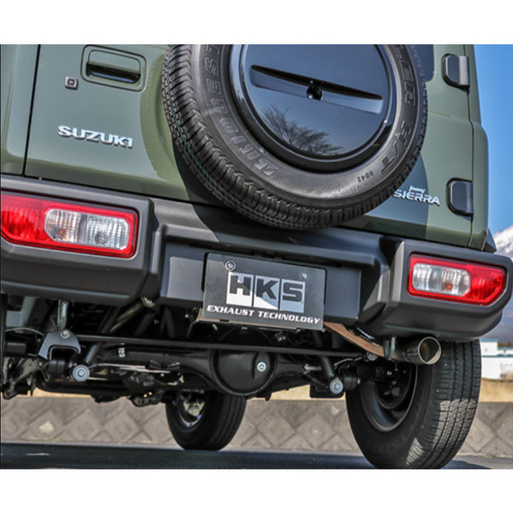 ชุดท่อไอเเสีย HKS LEGAL MUFFLER ตรงรุ่น Suzuki Jimny ปลาย ไทเทเนี่ยม Stanless Steel เกรด304 ไม่เป็นสนิม