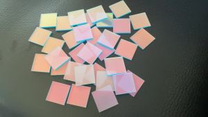 Rainbow Acrylic Sheets Double-Sided Plexiglass Mosaic TilesHolographic Acrylic Squares for Light&Shadow ArtworkDIY Crafts