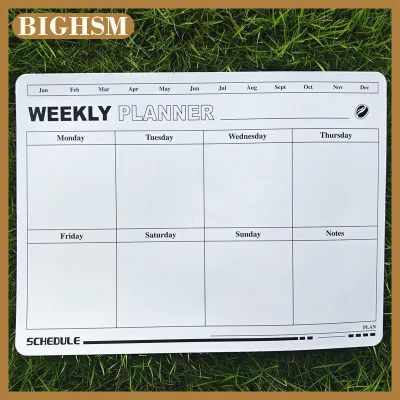BIGHSM Stylish Magnetic Dry Erase Calendar - Versatile Monthly Planner For Refrigerator - Easy Kitchen Organization & Decor