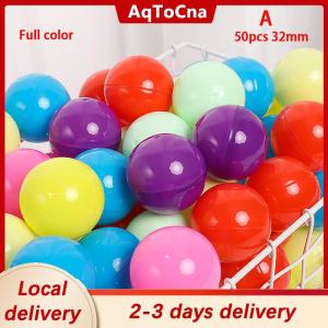[COD] AqToCna Ship within 24 hours 50Pcs Mini 32MM Clear Transparency Plastic  Toy Surprise Ball Tiny Container Making Things Model Gashapon toy