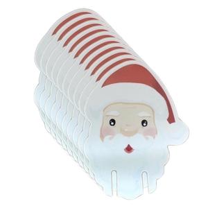 10pcs Christmas Wine Glass Decorations Cup Cards Xmas Goblet Markers Table Decor