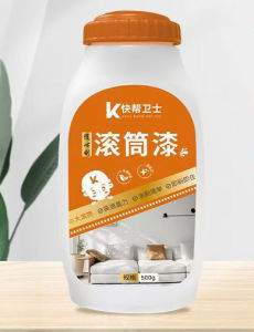 Melo home White Wall Repair Paint Waterbased Latex Paint Odorfree with Large Rolling Brush Household