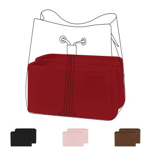 DGAZ Purse Organizer Fits for L V Neonoe MM Bags Silk Satin Insert Bag Portable Cosmetic Inside Bag Shaper