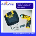 INGCO 8V Lithium Ion Cordless Screwdriver (Model: CSDLI0802) Torque 6NM Up to 16 Settings Industrial Use. 