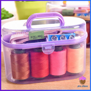 First Chioce  DIY อุปกรณ์เย็บผ้า ด้าย เข็ม ครบเซ็ท ขนาดพกพา คละสี Sewing set