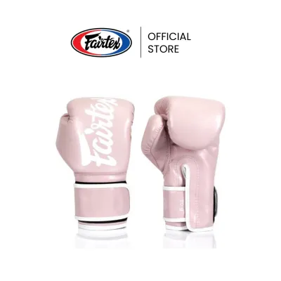 Fairtex นวมชกมวย BGV14 Baby Pink นวยมวยหนังไมโครไฟเบอร์ ทนทาน น้ำหนักเบา ลดกลิ่นอับ นวยต่อยมวยสำหรับฝึกซ้อมหรือแข่งขัน