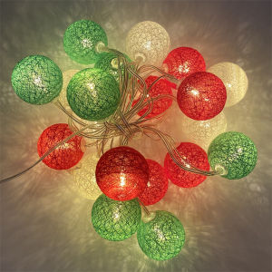 Dẫn bông gòn Đèn dây chuỗi đèn Dây Cổ Tích Vòng Hoa chiếu sáng cho vườn ngoài trời gia đình tiệc cưới trang trí Giáng sinh