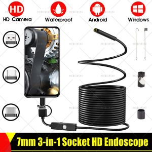♥【Readystock】FREE Shipping♥ 5.5mm HD Endoscope Camera Mirco USB Type-C OTG Snake Cable Endoscopy Waterproof Videoscope Inspection Android Windows PC Borescope