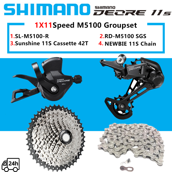Shimano Deore M5100 2x11 Groupset Group Set MTB SHIMANO Deore