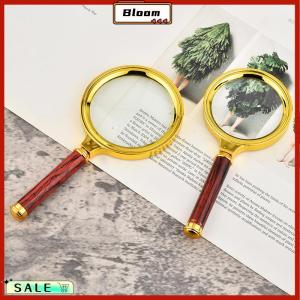 Follow Get New[Bloom Z] 10X Handheld Magnifying Antique Mahogany Handle Magnifier 60mm-100mm Lens For Science Seniors Reading Inspection