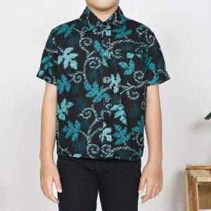 Kemeja BATIK ANAK lengan Pendek / baju kemeja anak katun batik