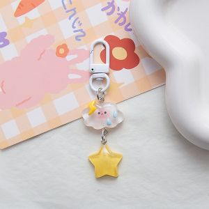 BW-C1160 Keychain Gantungan Kunci Awan Bintang Kilat / Liontin Gantungan Kunci Kartun Anak Perempuan