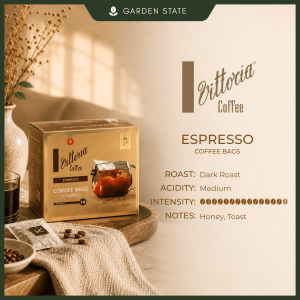 Vittoria Coffee Bags - Espresso & Long Black Dark Roast 20 Coffee Bags