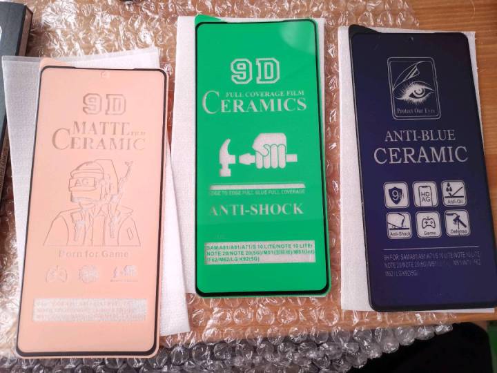 ฟิล์ม Ceramic ใส/ด้าน/กันแสง oppo รุ่น A5 2020,A9 2020,A31,A74,F11 Pro ...