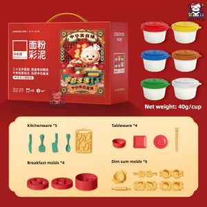 [SG Seller]Kids Non Toxic Play Dough Set Safe Color Clay DIY Handcraft Pretend Play Educational Girls Art Supplies