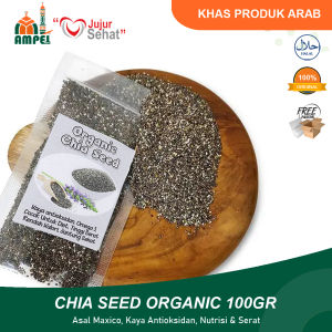 Chia Seed 1kg Black Organic dari Mexico Kaya Omega 3 Antioksidan