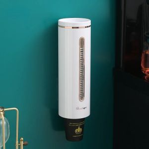 Portable Wall Mounted/Plastic Paper Cup Dispenser Household Cup Storage Rack Coffee Cup and Teacup Storage Rack2026