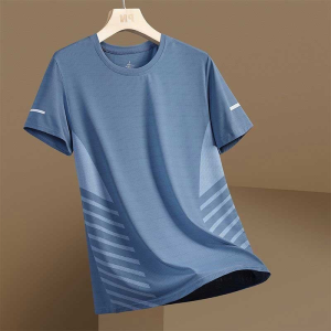 【Buy 1 Take 1】Mens Sports Compression Shirt Ice Silk Dri-fit Shirt Elastic Breathable Short Sleeve Quick-Dry Basic Tops for Men