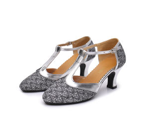 Qsuccua รองเท้าเต้นรำละตินหญิงผู้ใหญ่รองเท้าเต้นรำบอลรูมรองเท้าเต้นรำ