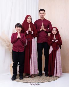 Afifah Vol.2 - Set Gamis Muslim Anak Perempuan Terbaru Lebaran 2022 Usia 3 tahun sampai 13 tahun plus hijab - Baju Gamis Anak Manasikana - bisa