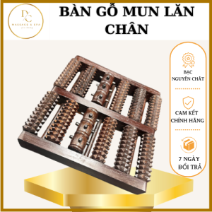 Bàn Gỗ Lăn Chân Gỗ Mun Giảm Mệt Mỏi Căng Thẳng