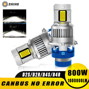 D2S D4S LED Car Headlight Bulb HID D2R D4R Canbus Xenon Turbo Lamp Motorcycle Lights Plug&Play 1:1Size Turbo LED Headlamps