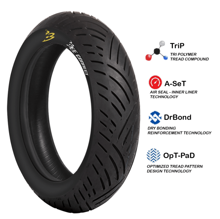 BEE CONNECT EUROGRIP Tubeless Tires NMAX Aerox PCX160 ADV XMAX