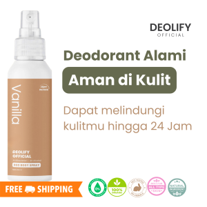Deodorant Tawas Spray Aroma Vanilla By Deolify (60 ml)