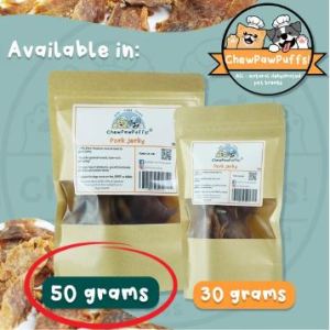 All Natural Premium Dehydrated Pork Jerky cat and dog treats