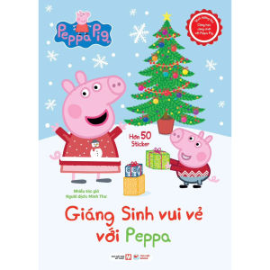 Giáng sinh vui vẻ với Peppa Pig - Sách tô màu và 50+ stickers - Tân Việt