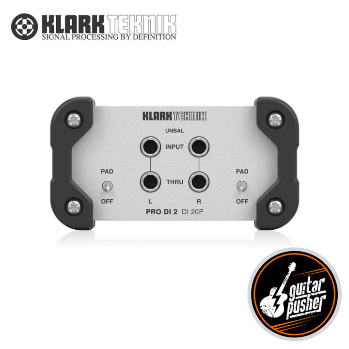 Klark Teknik DI 20P Passive Stereo DI Box with Midas Transformer and Extended Dynamic Range