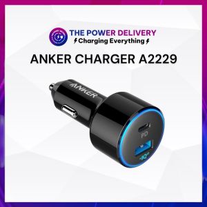 Tẩu sạc Anker 2 cổng 49.5W Powerdrive II Power Delivery - A2229 - Bảo hành 12 tháng