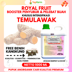 Pupuk Topfarm / Pupuk Buah Temulawak / Pupuk Buah Temulawak Putih / Pupuk Khusus Buah Temulawak / Pupuk Khusus Tanaman Temulawak / Pupuk Umbi Temulawak / Pupuk Semprot Temulawak