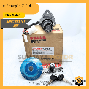Keyset Original Yamaha 5BP Kunci Kontak Scorpio Z Scorpio Lama Kunci Motor 1 Set Key Set Konci Motor Asli Konci Kontak Anti Maling Ori YGP