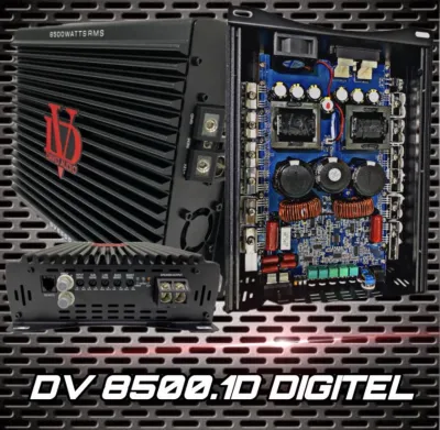 พาวเวอร์แอม Digital บราซิล รุ่น DV-8500.1D กำลังขับ8500W ขับซับ - ขับกลาง ดอก 12 - 15 แม่เหล็ก 220 ขับลำโพงได้ทุกสเปก