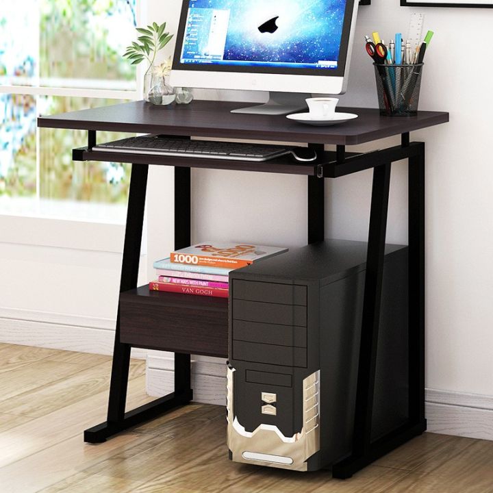 Narrow Computer/it Rack Computer desktop desk with printer rack integrated 70cm long quasi ...