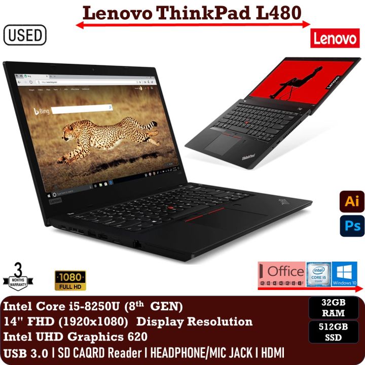 Thinkpad L480 14 Inch Laptop I5 8th Generation Lenovo ThinkPad