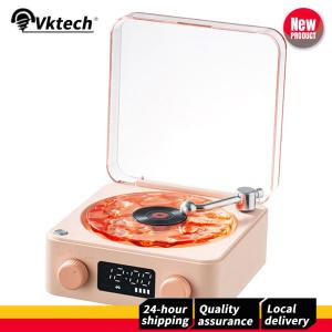 【Vktech】 Wireless Retro Bluetooth Speaker with White Noise Function Portable White Noise Speaker for Home Office and Travel