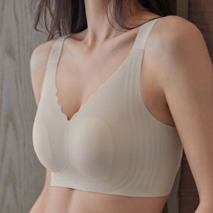 MeooLiisy M-4XL E Cup Plus Size Bras for Women Seamless No Wire Brasssiere Minimizer Ultra-thin Underwear Fat Lady Bralette