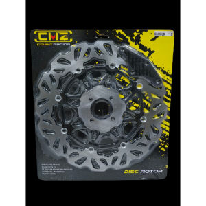 PIRINGAN CAKRAM SHOGUN KEBO TORNADO SATRIA DISC BRAKE DEPAN 300MM CEKUNG CMZ FLOWER BLACK GOLD