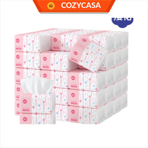 【COZYCASA】【30 Packs/Box】ManHua Pink Drawing Tissue 5-Ply 400 Sheets/Pack Thick Soft Facial Tissue