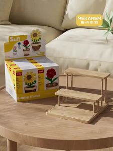 {SG Local} DIY Building Block Four Seasons Flower Charm Potted Gift For Birthday Festival & Childrens Day