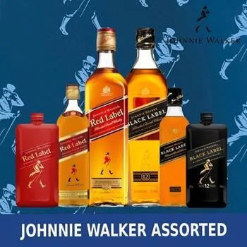 ウイスキー Johnnie Walker Black Label Red Label JOHNNIE WALKER WHISKEY / RED LABEL / BLACK LABEL - 200ML/375ML